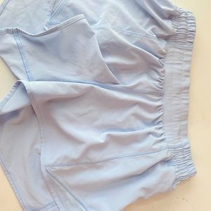Baby Blue Lululemon Hotty Hot Shorts Size 4 Tall
